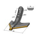 Gänsefußschar 220mm - Hartmetall - Köckerling - 101.EXT-1145