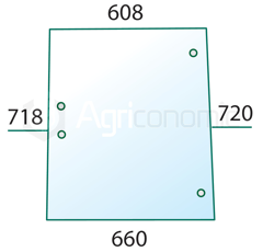 Luna lateral para máquina agrícola SAME 0.9231.214.0 adaptable