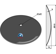 Disque lisse ∅510x6 pour cover crop adaptable - Blacksteel©