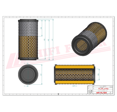Filtre à air primaire adaptable HIFI FILTER SA16866