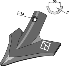 Vaderstad - 165038 - Soc patte d'oie  - 240 mm - BlackSteel ©