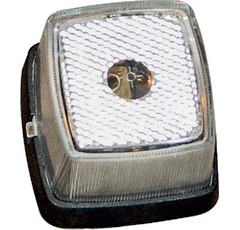 Positionsleuchte vorne weiß 62 x 62 mm Nachbau