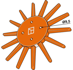 Fingerstern - Ø290mm - K.U.L.T - weich