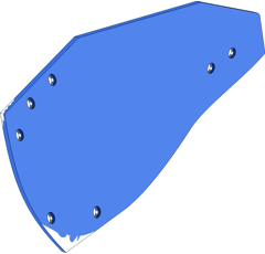 Streichblech für Pflug links RABE HRP-350 W 27510402 original