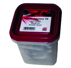 Blister de 4 pièces de réparation chambre à air pneu tubeless T2