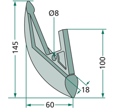 Soc pour semoir NORDSTEN 36066A adaptable 