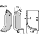 Fräsmesser Rechts 195 x 80 Breviglieri, Celli Nachbau