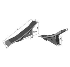 Tiefenlockererschar E06080N Alpego Nachbau