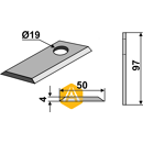 Couteau rotatif pour faucheuse JF-STOLL 1380-0025 adaptable - Blacksteel©