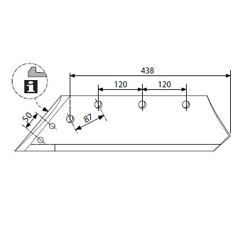Scharblatt - links 930791320OR Pöttinger Original