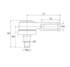 Rotule pour tracteur JOHN DEERE AL211652 adaptable