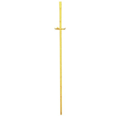 Piquet avec plaque 120 cm x Ø 12 mm fer crénelé