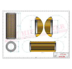 Filtre hydraulique adaptable HIFI FILTER SH63657