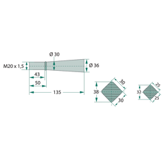 Dent de chargeur frontal pour BAAS-TRIMA  900038 - 18845 adaptable- BlackSteel©