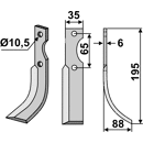 Fräsmesser Rechts 195 x 35 Ferrari Nachbau