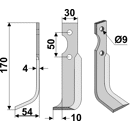 Fräsmesser Links 170 x 30 Grillo Nachbau