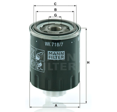 MANN  Kraftstoffwechselfilter WK7187