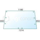 Vitre arrière pour tracteur DEUTZ-FAHR et CASEIH 520590 adaptable