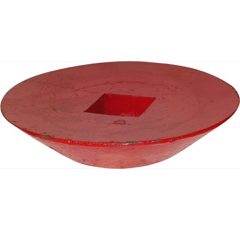 Disque terminal - extérieur pour arbre carré 40x40 mm adaptable - Blacksteel©