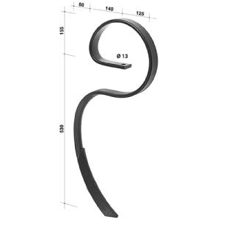 Dent de cultivateur 42 x 12 mm adaptable
