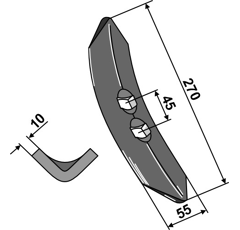 Schar 270 x 10 mm Nachbau