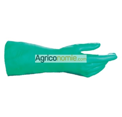 Gants longs verts nitrile réutilisables