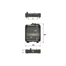 Radiateur pour machine agricole NEW HOLLAND 5098910 adaptable