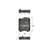 Radiador para máquina agrícola NEW HOLLAND 5098910 adaptable