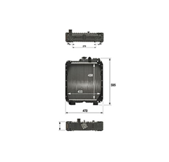 Radiateur pour machine agricole NEW HOLLAND 5098910 adaptable