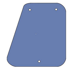 Vitre latérale D pour machine agricole DAVID BROWN K303704 adaptable