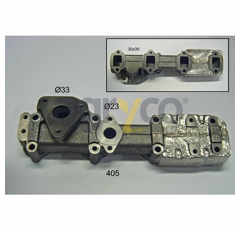 Collecteur d'échappement pour téléscopique MANITOU 940374 adaptable