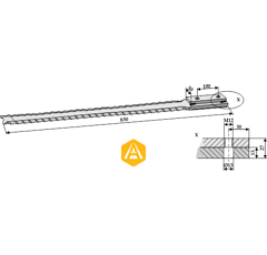 Futtermischwagenmesser FELLA 121 167 Nachbau