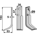 Fräsmesser Links 153 x 30 Nibbi Bruno Nachbau