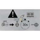 Etiquette pour téléscopique MANITOU 307508 adaptable