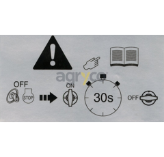 Etiquette pour téléscopique MANITOU 307508 adaptable