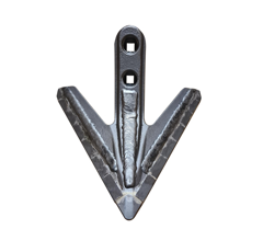 Soc Alpha avec renfort acier, plaquettes carbure et rechargement HORSCH 310007 adaptable