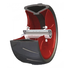 Roue complète FARMFLEX 370 x 165 mm pour semoir KUHN 819900 adaptable