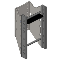 Lagerbock HVLB,W= 330 S32, Deutz Fahr D-06, Schwarz, Scharmüller