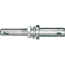 Axe d'attelage double à visser M23,7 x 1,5 mm