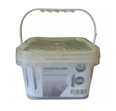 Seau 5kg de crampillons double harpon 4x50mm électro zingué