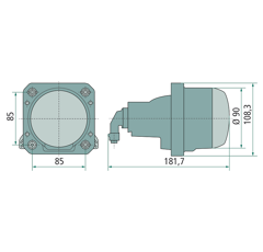 Phare principal H7 12 V gauche/droite pour FENDT G334900160020 HELLA