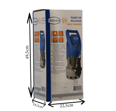 Pompe de relevage inox pour eaux chargées 230 V - 0,75 KW - RENSON
