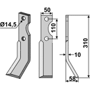 Fräsmesser Rechts 310 x 50 Niemeyer Nachbau