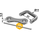 Raccord Ø 11 x 31 mm pour chaîne à épandeur adaptable