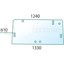 Vitre arrière pour machine agricole CASE IH 1340198C1 adaptable