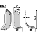 Fräsmesser Rechts 205 x 60 Nardi Nachbau