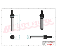 Filtre hydraulique adaptable HIFI FILTER SH62323