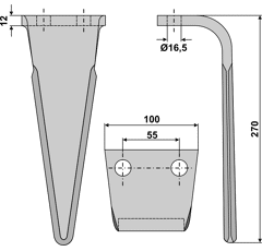 Kreiseleggenzinken - rechts / links RH446DER RH  Frandent