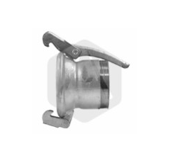 Raccord femelle + manchon fileté mâle Ø 200 mm adaptable
