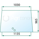 Pare-brise de machine agricole JOHN DEERE R264577 adaptable